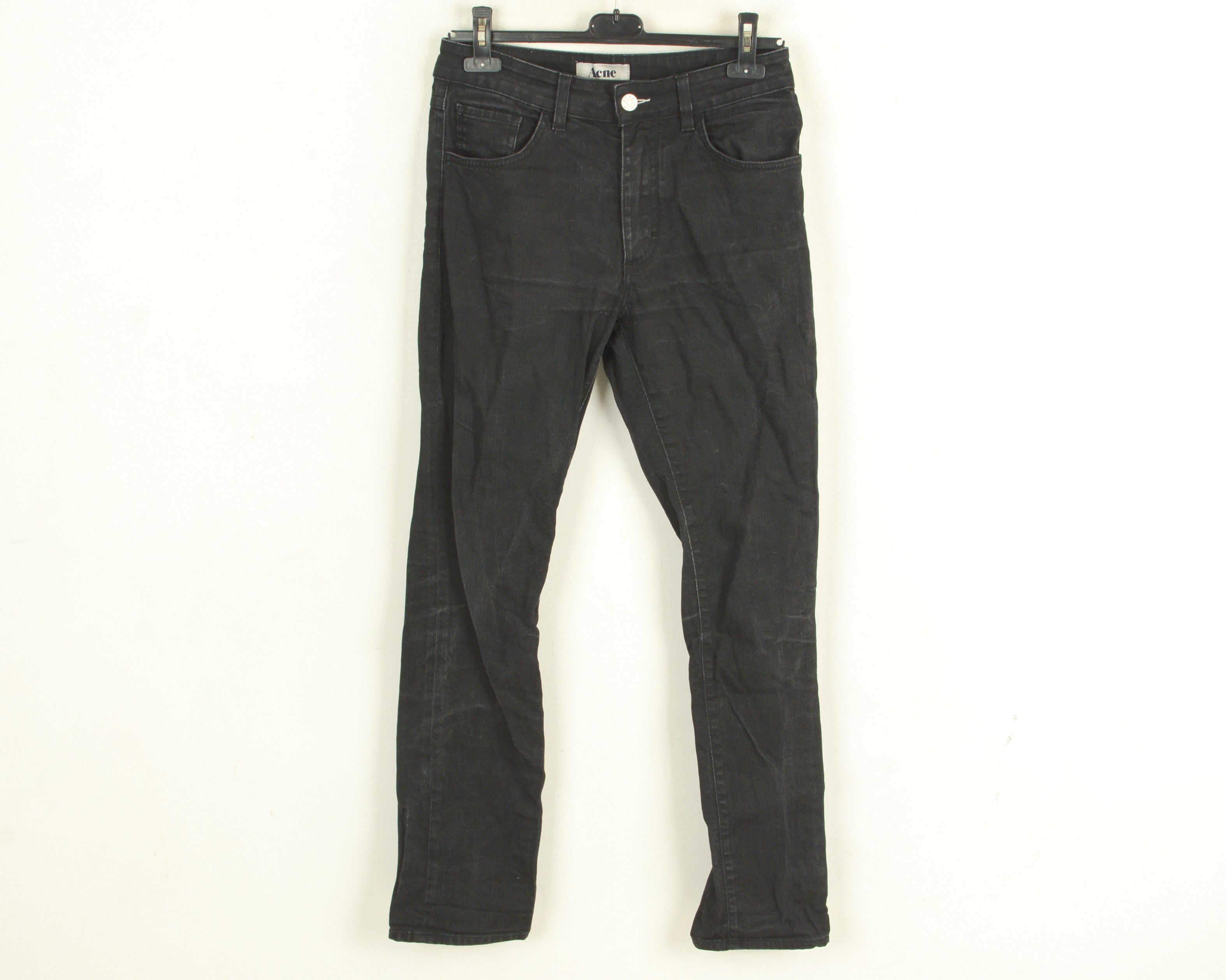 Needle Wet Cash Jeans Mens W30 L32 Pants Denim Slim Black