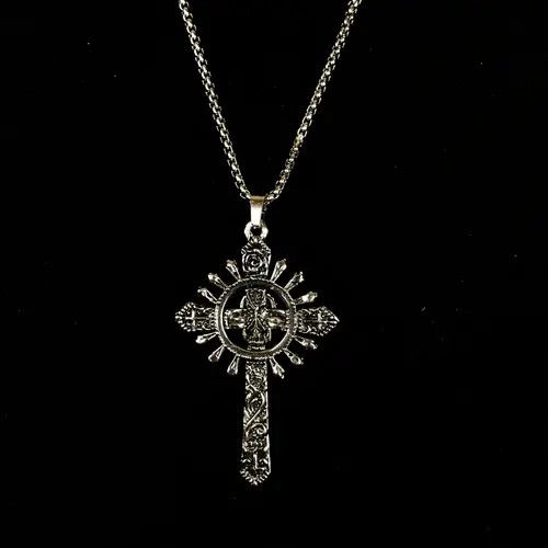 Jewelry Hirase x Endo Skull Cross Necklace Punk Chain Y2K Opium Size ONE SIZE - 4 Thumbnail