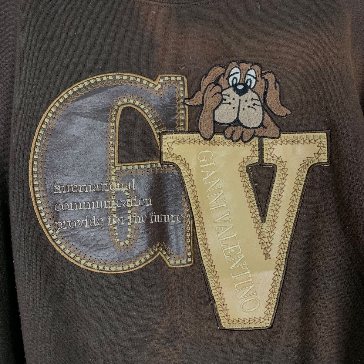 Gianni Valentino GIANNI VALENTINO Embroidery Big Logo Sweatshirt #1247-C56 Size US M / EU 48-50 / 2 - 10 Thumbnail