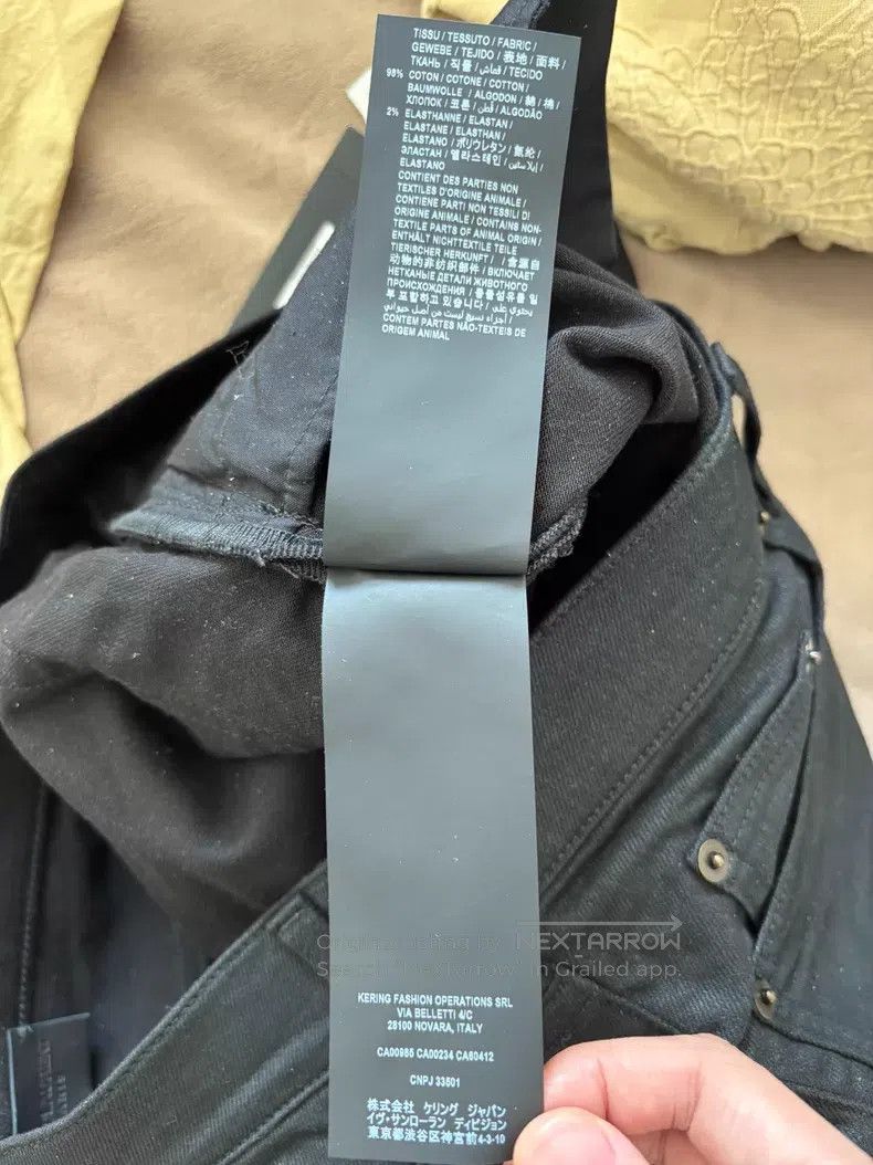 Saint Laurent Paris Saint Laurent Paris Waxed Slim Fit Jeans Size US 30 / EU 46 - 7 Thumbnail