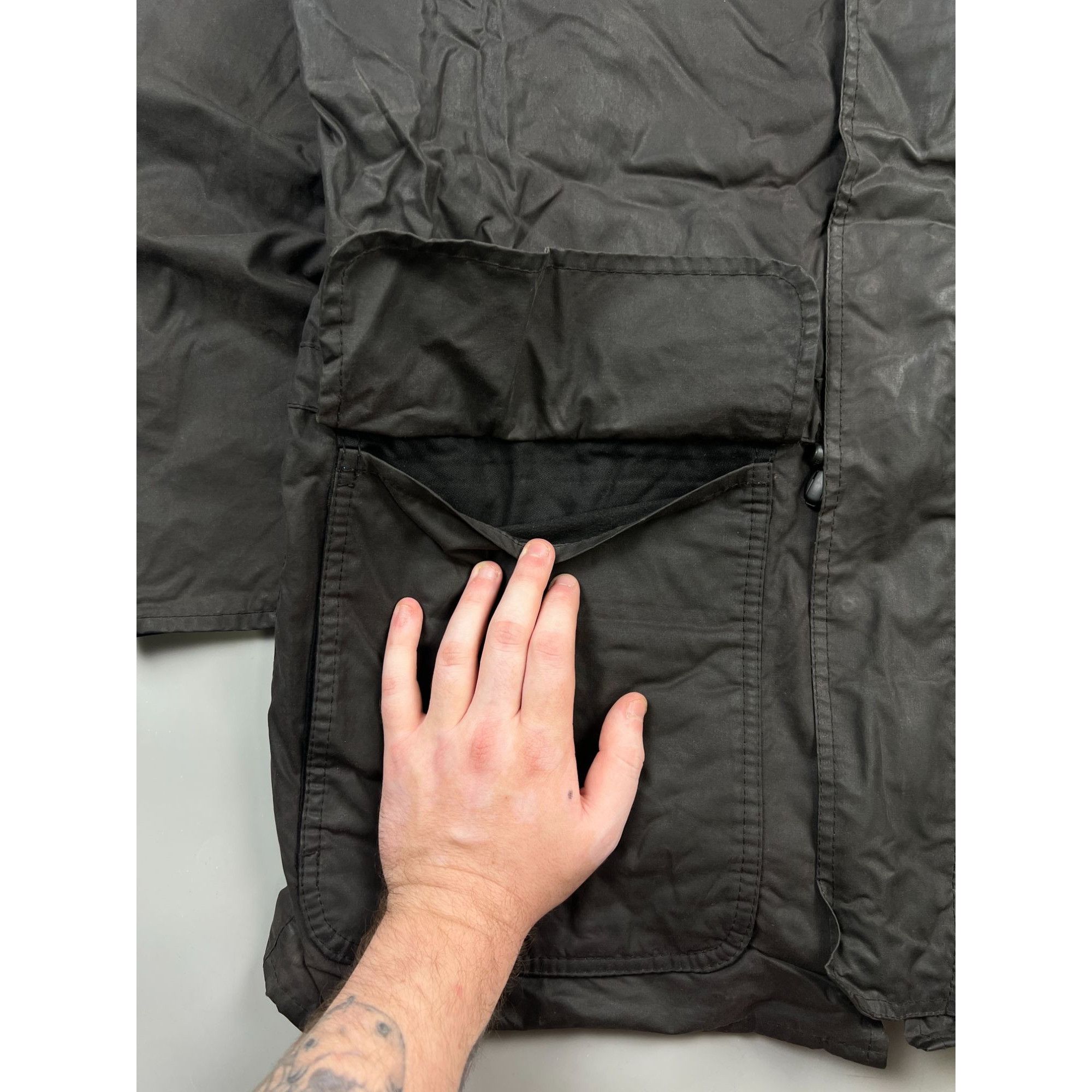 Barbour Barbour Polarwax Fleece Lined Wax Jacket (Y1014) Size US M / EU 48-50 / 2 - 4 Thumbnail