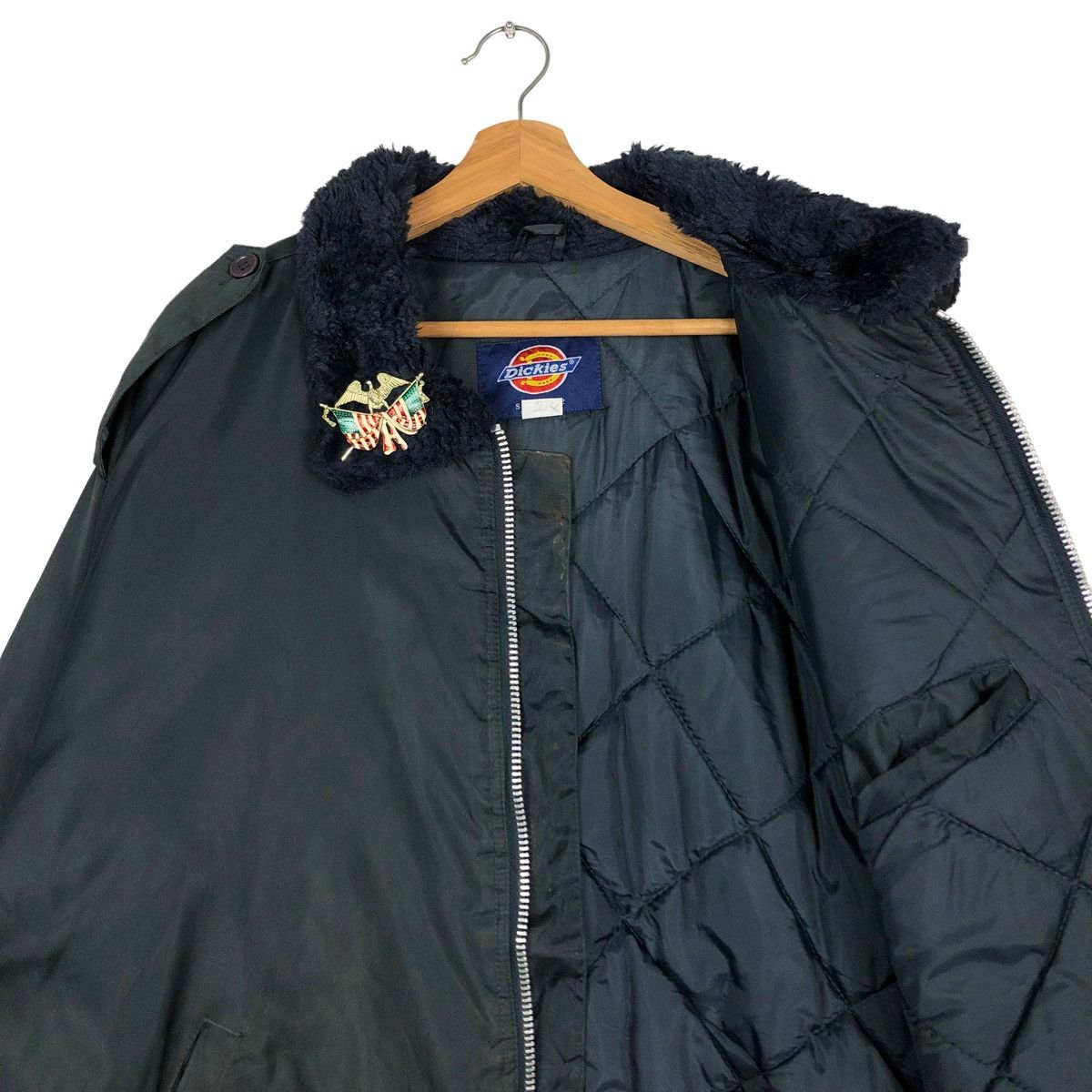 Japanese Brand 🔥VINTAGE BOMBER JACKET WORKER DICKIES MILITARY DESIGN Size US XL / EU 56 / 4 - 12 Thumbnail