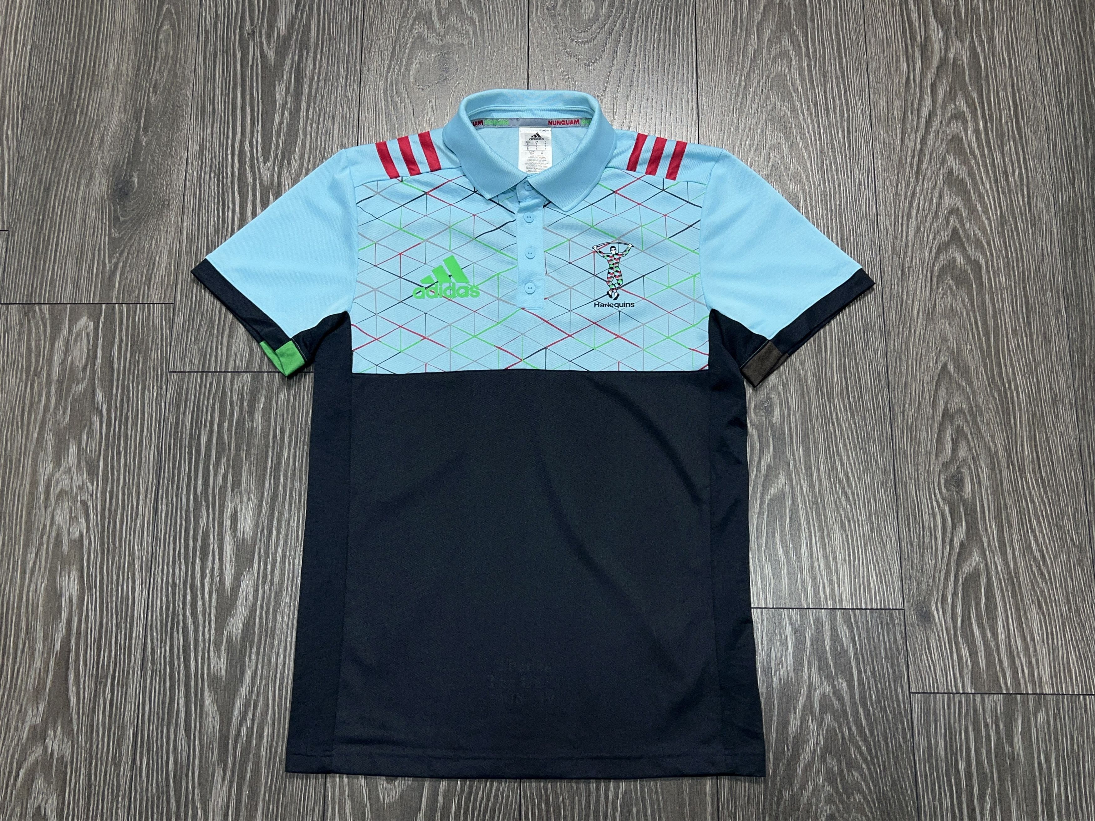 Adidas Harlequins Rugby Union 2018 Polo Jersey Shirt Size S Size US S / EU 44-46 / 1 - 1 Thumbnail