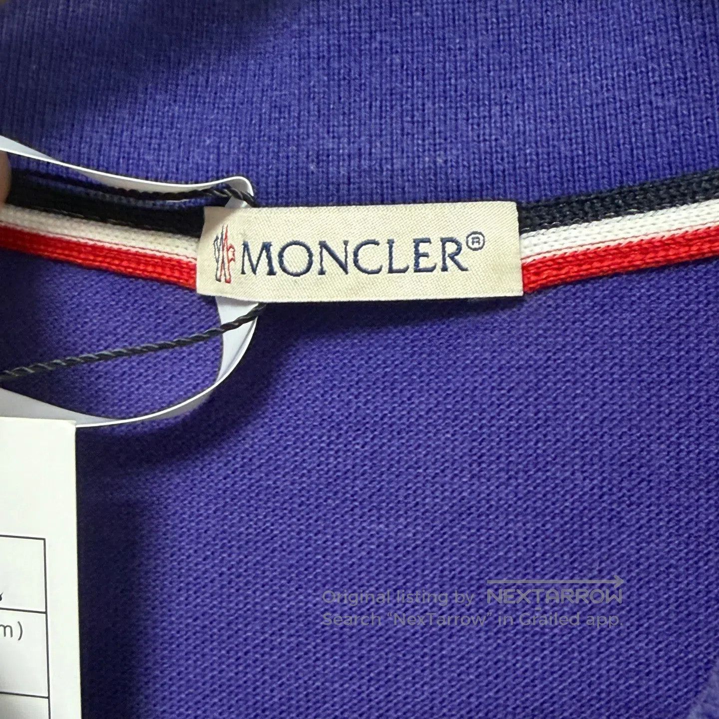 Moncler Moncler Blue Logo Short Sleeve Polo Shirt| Size US XL / EU 56 / 4 - 2 Thumbnail