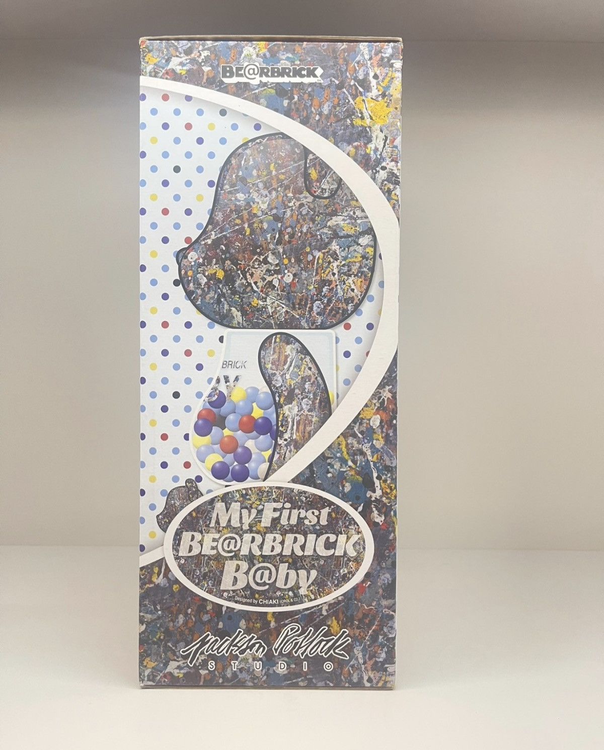 Japanese Brand × Medicom Toy Bearbrick My First Baby Jackson Pollock Studio 100% & 400% Size ONE SIZE - 4 Thumbnail