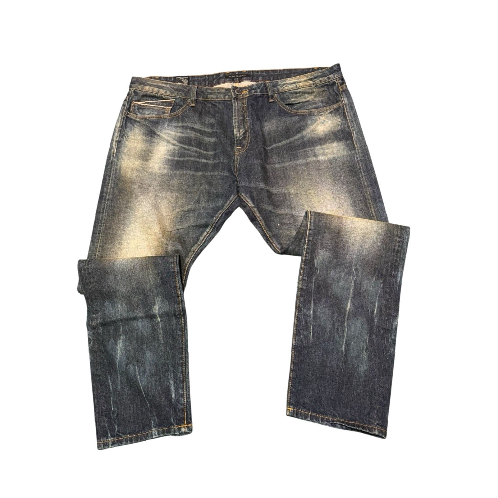 Cult Of Individuality VINTAGE CULT OF INDIVIDUALITY REBEL STRAIGHT JAPANESE SELVEDGE BLUE JEANS MENS 44X34 Size US 44 / EU 60 - 6 Thumbnail