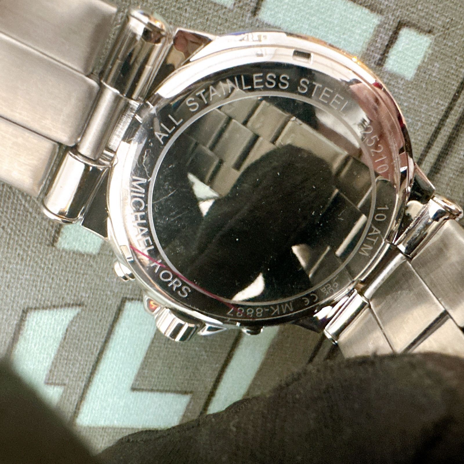 Michael Kors Michael Kors MK8887 Oversized Dylan Pavé Silver-Tone Watch Size ONE SIZE - 5 Thumbnail