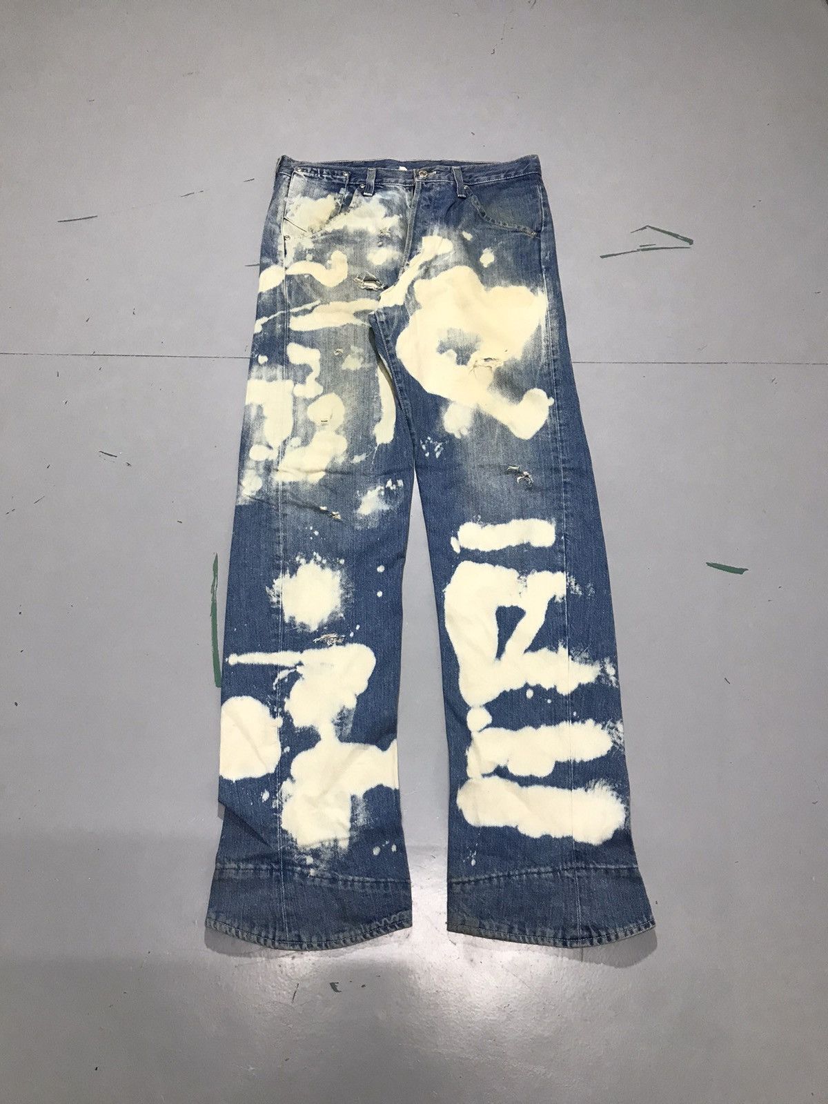 Levi's Vintage Levi’s buckle belt bleached denim Size US 34 / EU 50 - 1 Thumbnail