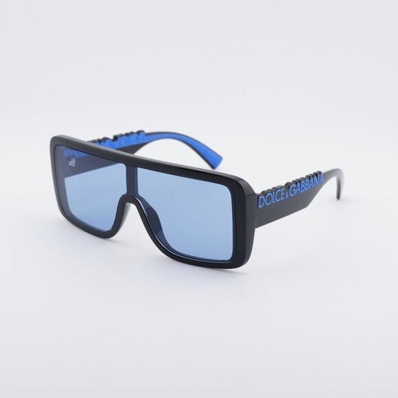 Dolce & Gabbana Dolce & Gabbana DG6204 501/80 Sunglasses Shiny Black Shield Size ONE SIZE - 1 Thumbnail