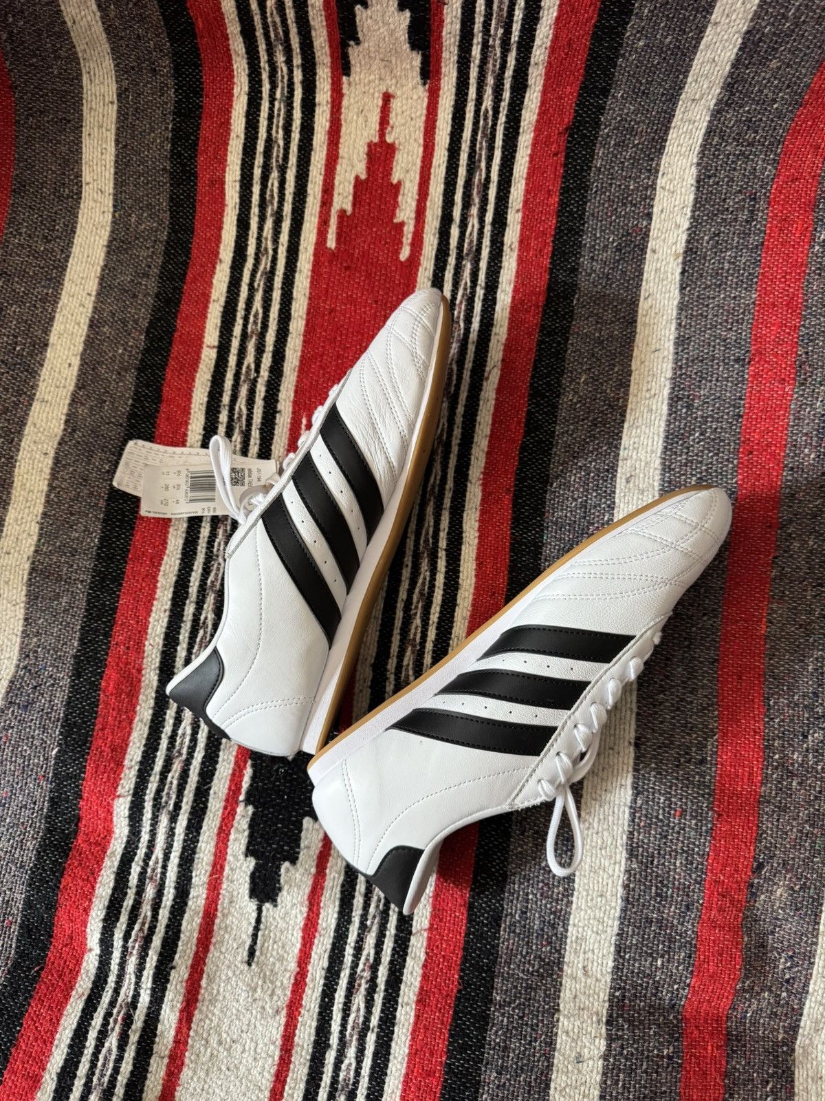 Adidas Adidas Taekwondo White Leather Low Japanese y2k Sneakers Size US 9.5 / EU 42-43 - 3 Thumbnail