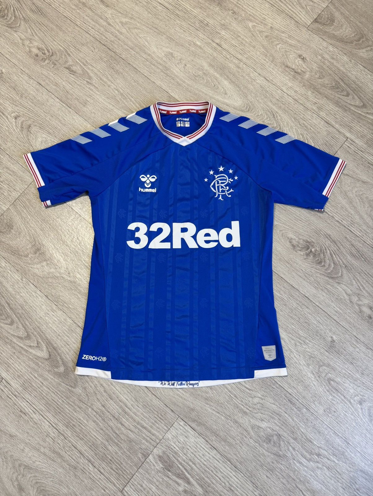 Hummel 🔷Hummel Glasgow Rangers 2019/20 Soccer jersey🔷 Size US S / EU 44-46 / 1 - 1 Thumbnail