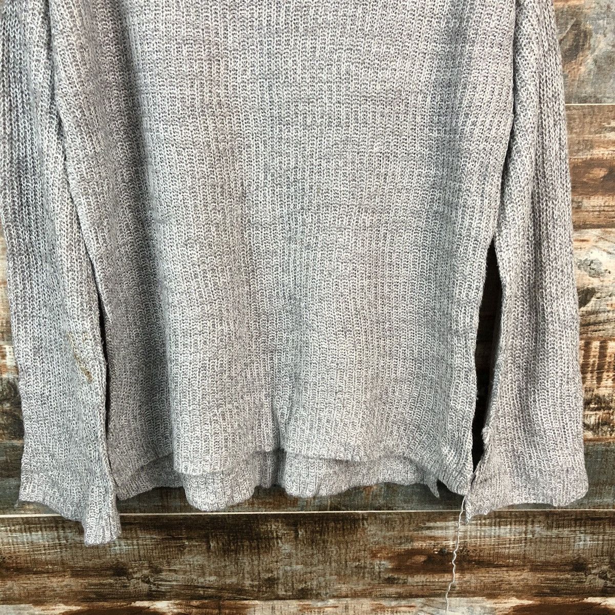 Homespun Knitwear × Japanese Brand Putietal Grey vintage Knitwear #A2231 Size US M / EU 48-50 / 2 - 6 Thumbnail