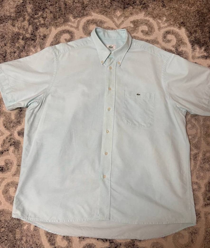 Lacoste Lacoste Men's classic blue short-sleeved shirt Size US XXL / EU 58 / 5 - 1 Thumbnail
