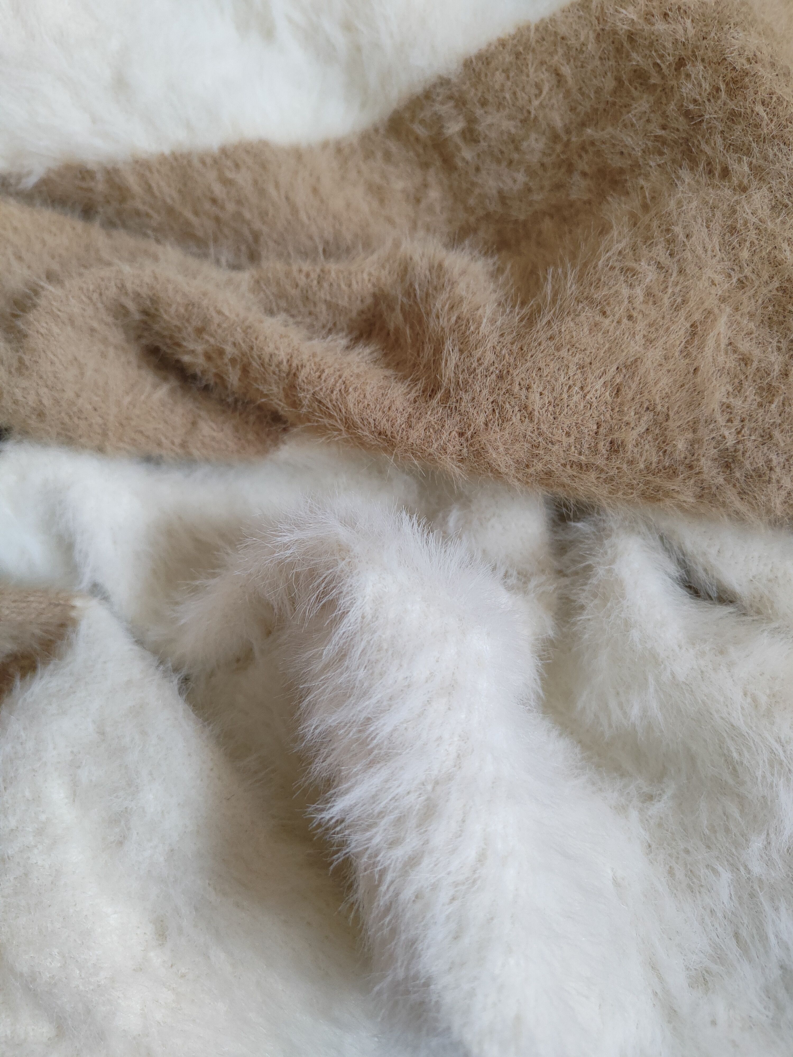 Japanese Brand × Vintage Rope Picnic Brown Shag Shaggy Fur Mohair Knitwear #S2191 Size S / US 4 / IT 40 - 10 Thumbnail