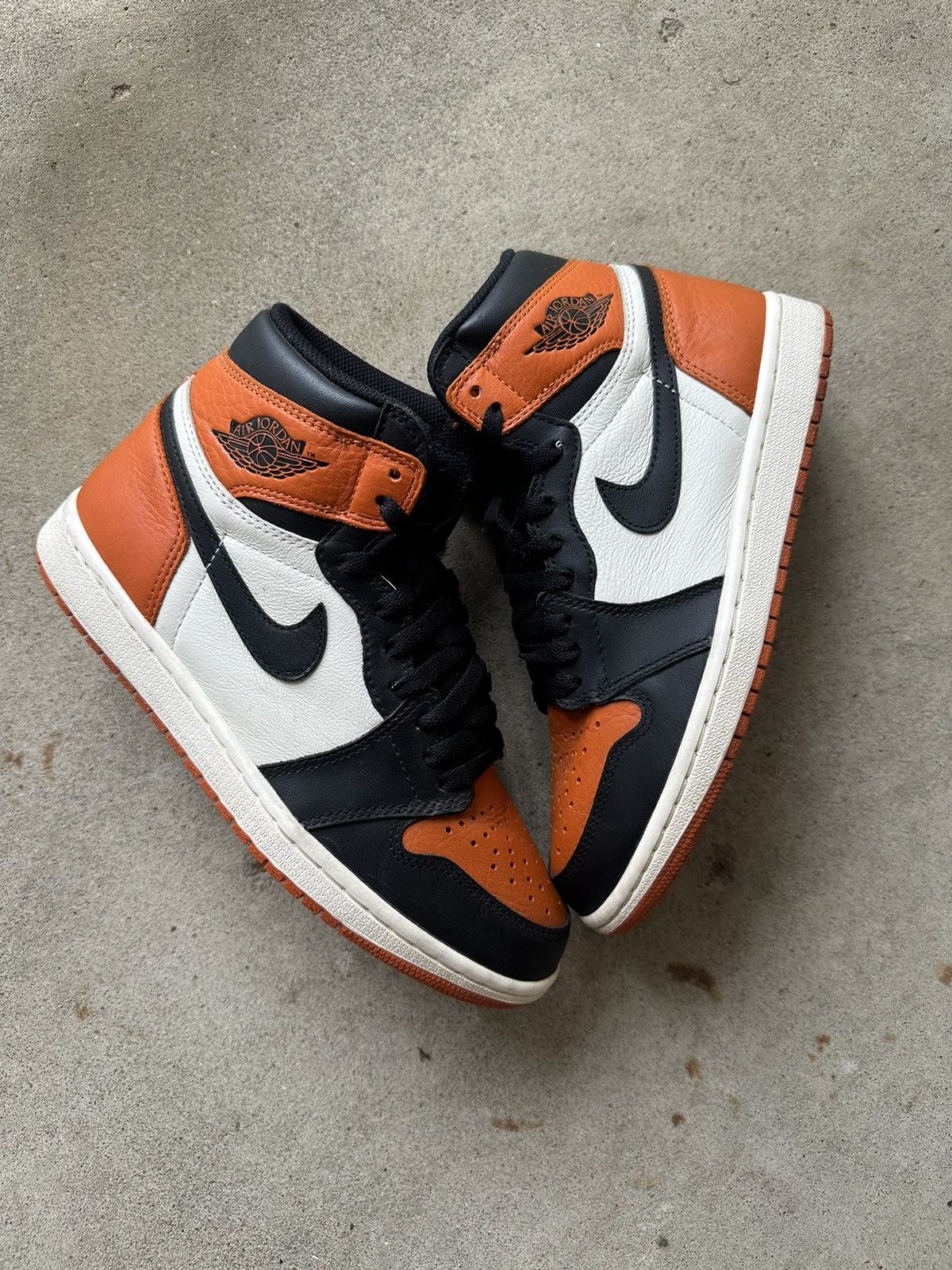 image of Jordan Nike Air Jordan 1 Retro High OG Shattered Backboard Size 8 Shoes in Black, Men's