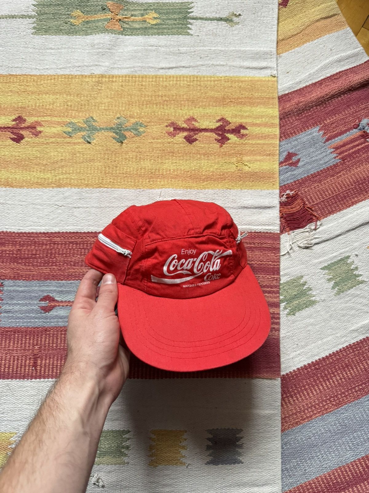 Vintage Vintage 80’s Coca-Cola y2k Red Classic Drink Hat Size ONE SIZE - 1 Thumbnail