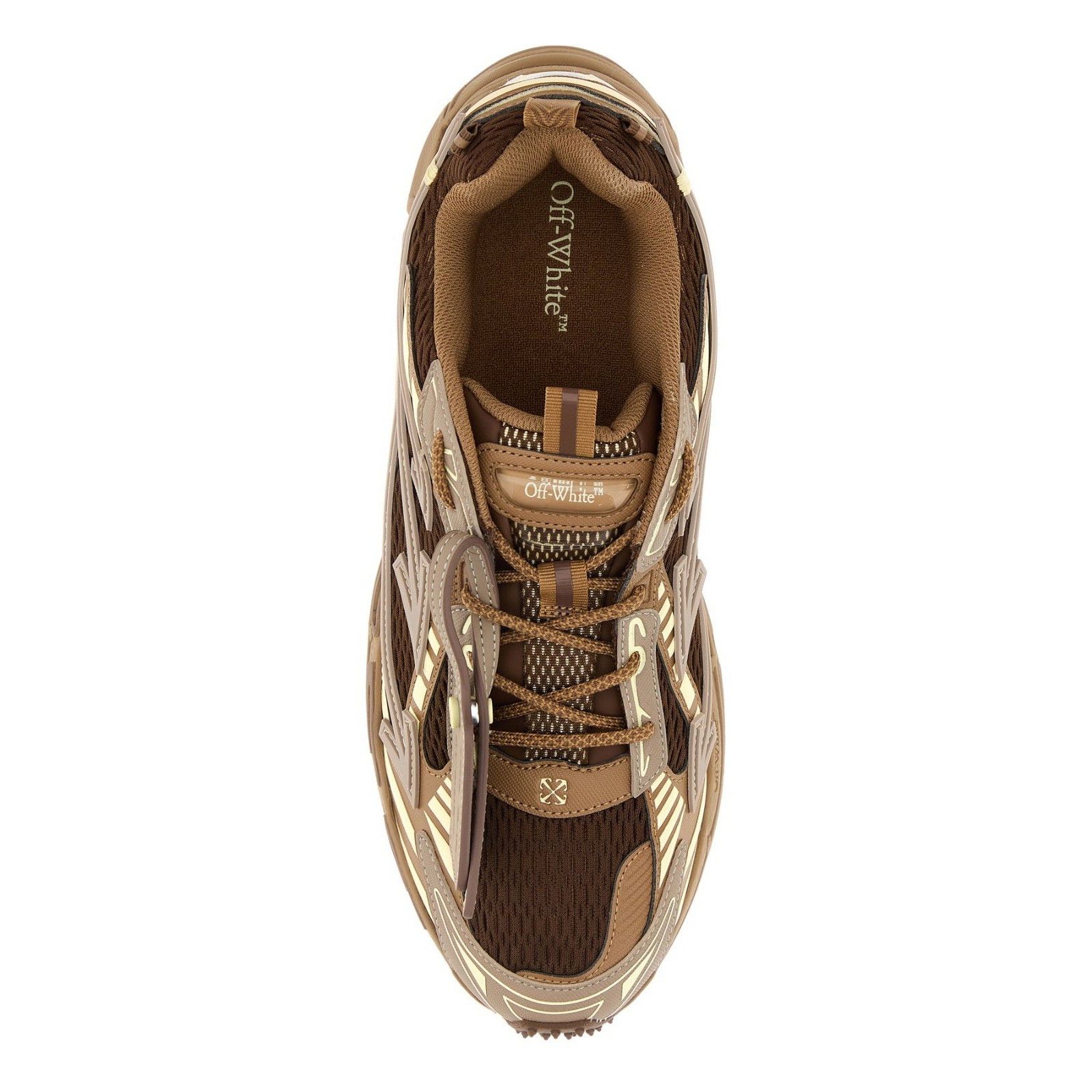 Off-White OFF-WHITE Be Right Back Brown/Beige Sneakers New & Authentic Size US 12 / EU 45 - 2 Thumbnail