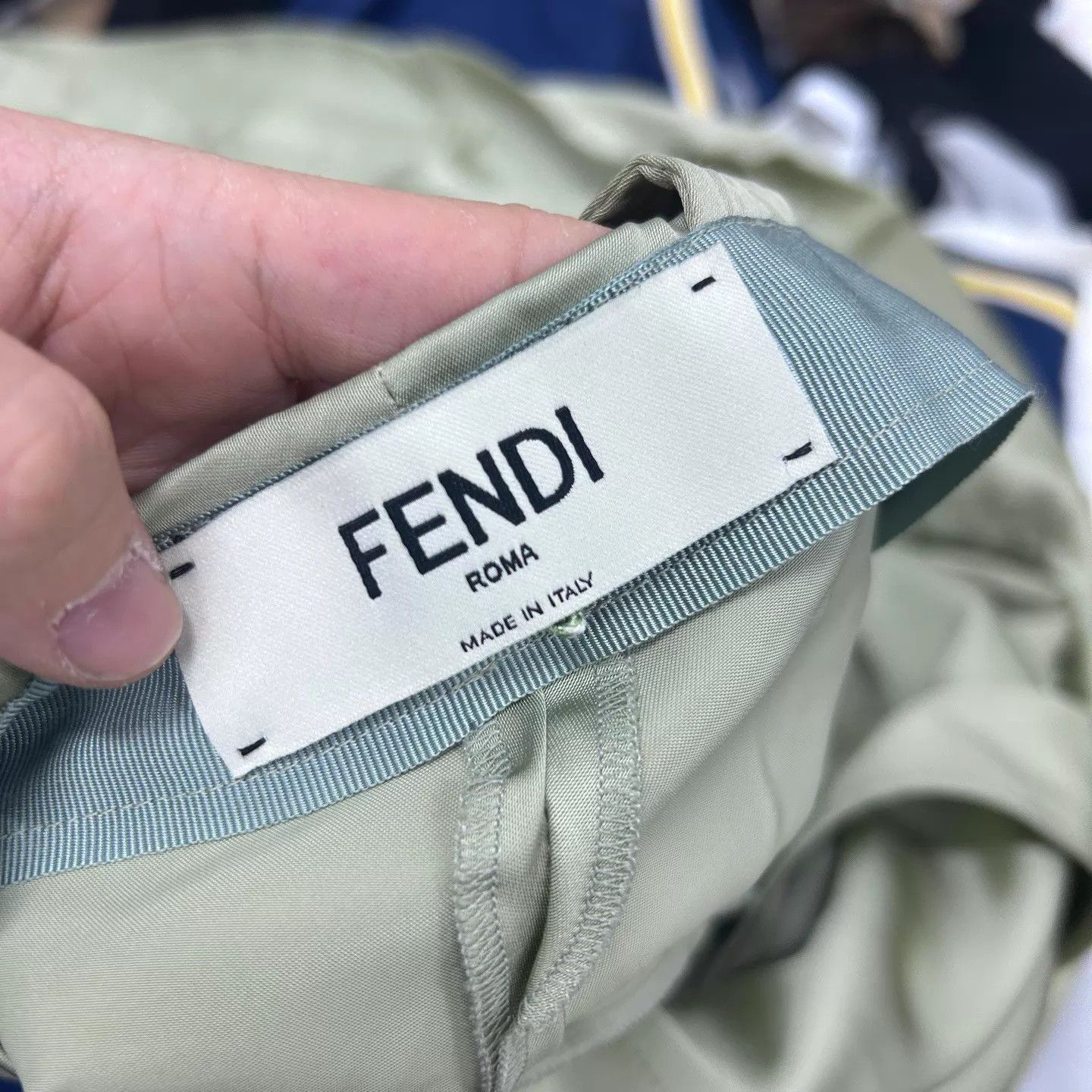 Fendi FENDI Pleated Light Green 36 Work Pants 99 New Size 25" / US 0 / IT 36 - 4 Thumbnail