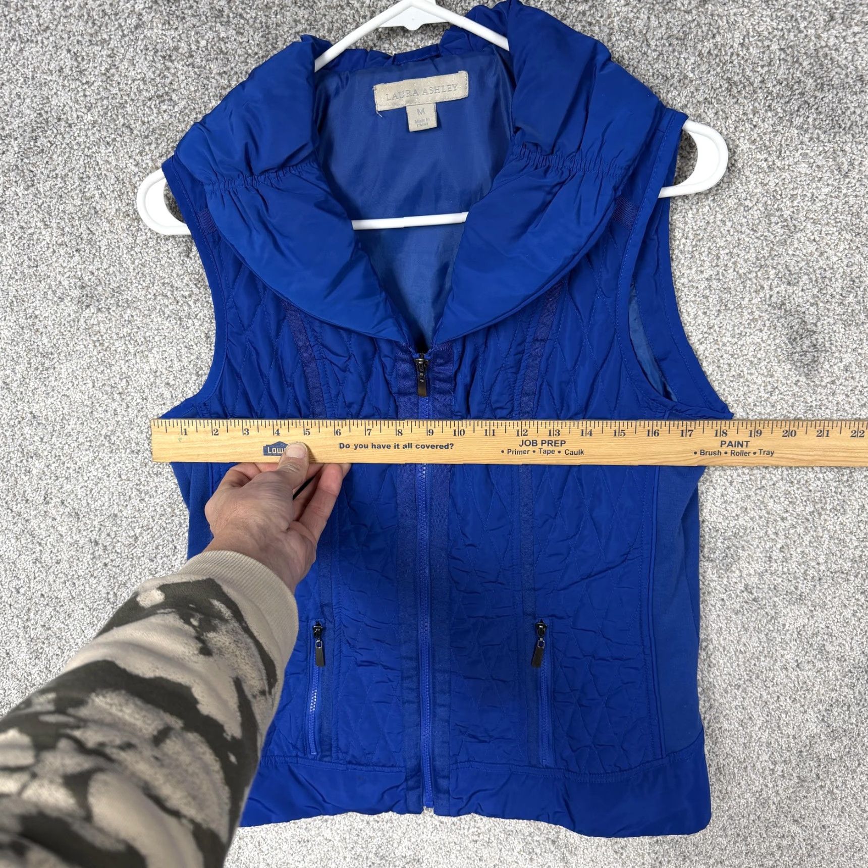 Laura Ashley Laura Ashley Vest Womens Medium Blue Quilted Full Zip Stretch Gorpcore Outdoor Size M / US 6-8 / IT 42-44 - 3 Thumbnail