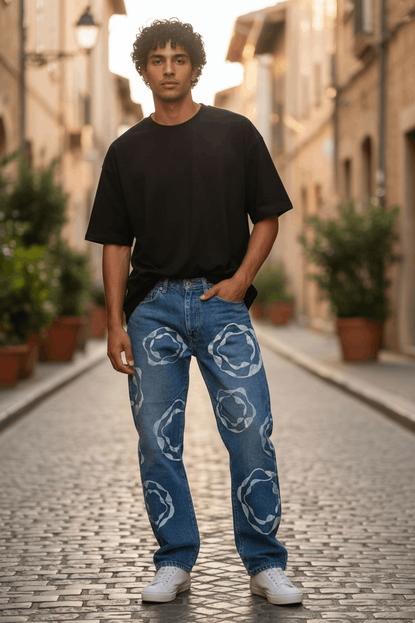 Hysteric Glamour Japan 🇯🇵 Liberto Big Tears Paint Design Denim Size US 30 / EU 46 - 20 Thumbnail