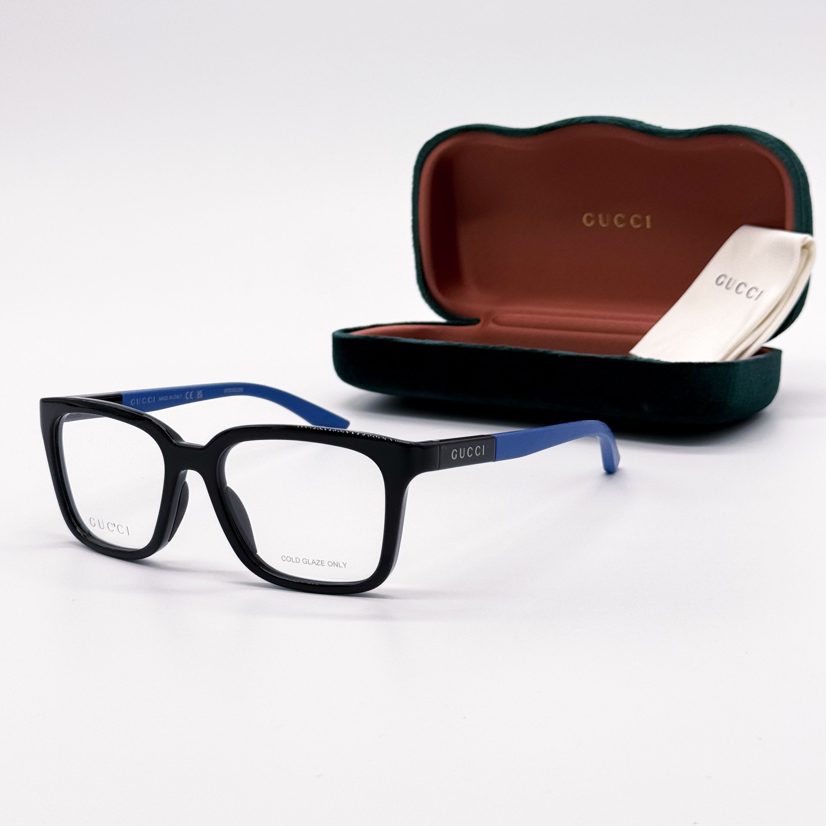 Gucci NEW GUCCI GG1738O 004 BLACK/BLUE MEN EYEGLASSES GUCCI Size ONE SIZE - 2 Thumbnail