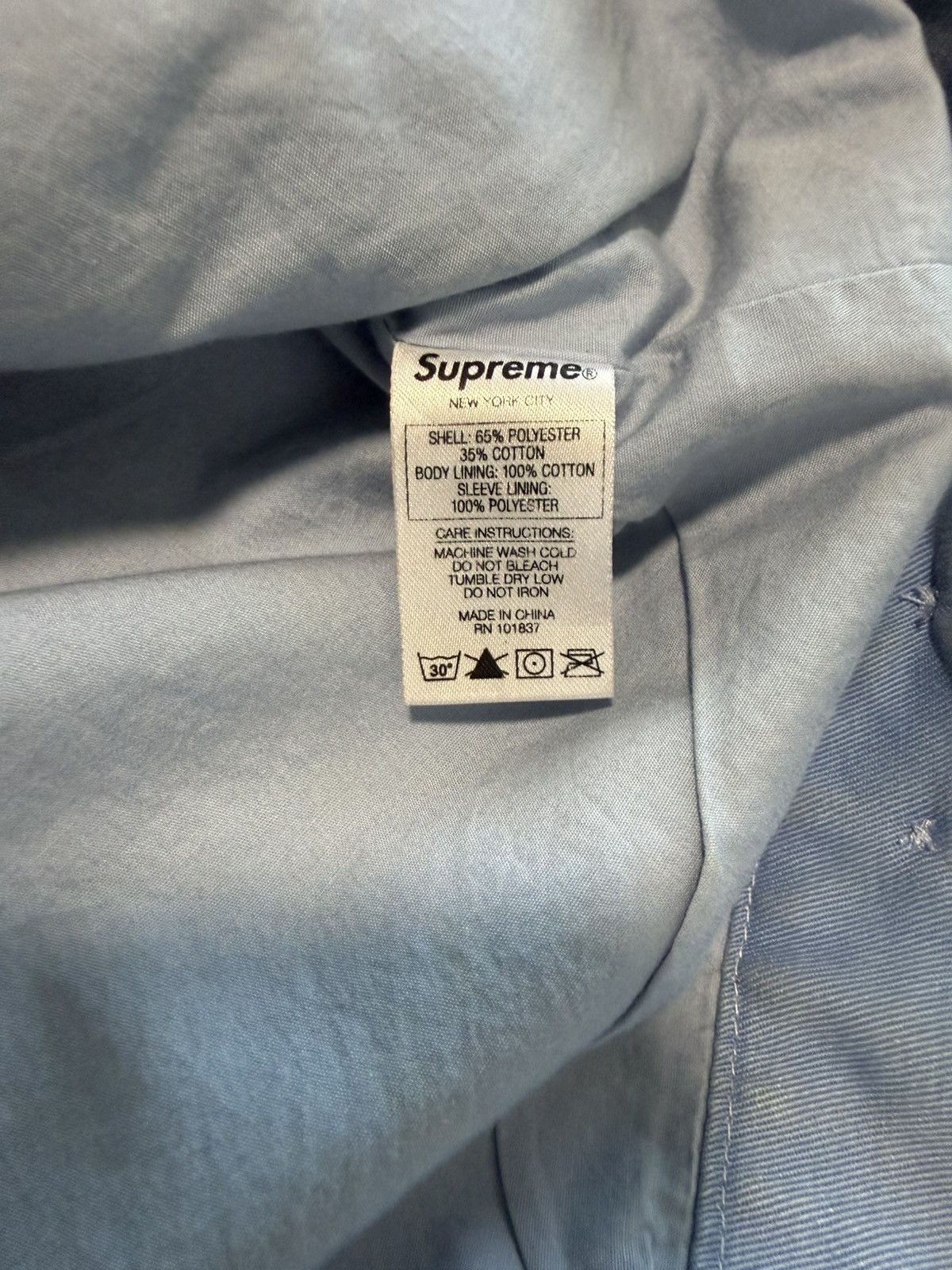 Supreme × Thrasher SS2016 Supreme Thrasher Work Zip Up Jacket Blue Size US L / EU 52-54 / 3 - 7 Thumbnail