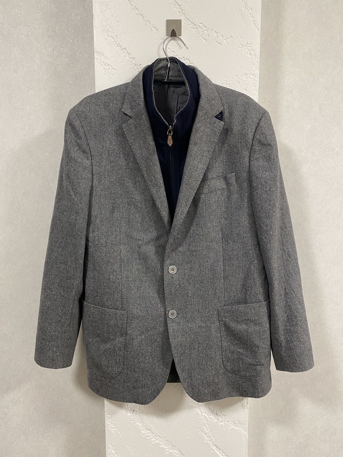 Boggi Boggi Milano Vitale Barberis Canonico Wool Blazer Coat Sz:50 Size US M / EU 48-50 / 2 - 1 Thumbnail