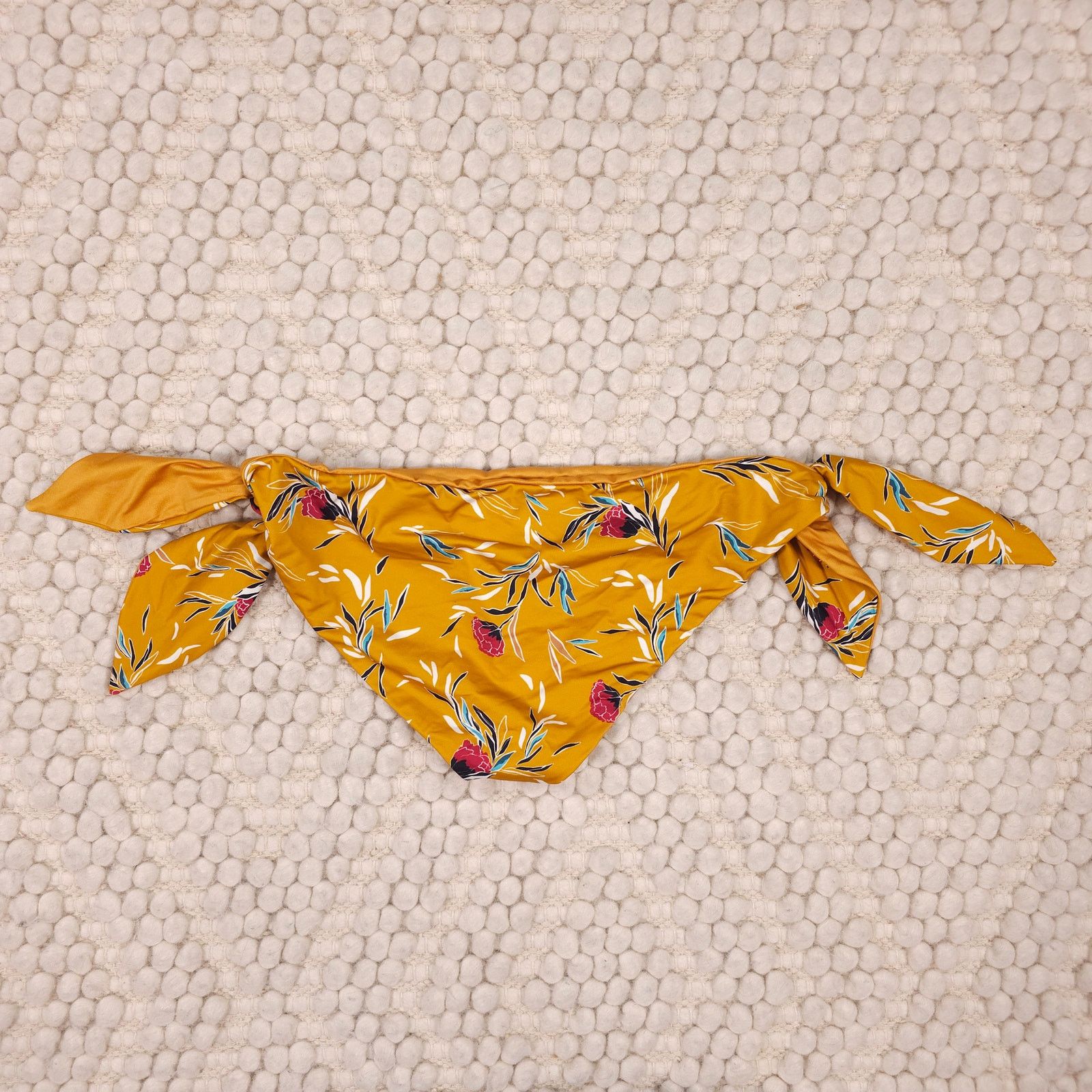 Beach Riot Beach Riot Bikini Bottom Golden Yellow Floral Sz Large Size ONE SIZE - 2 Thumbnail
