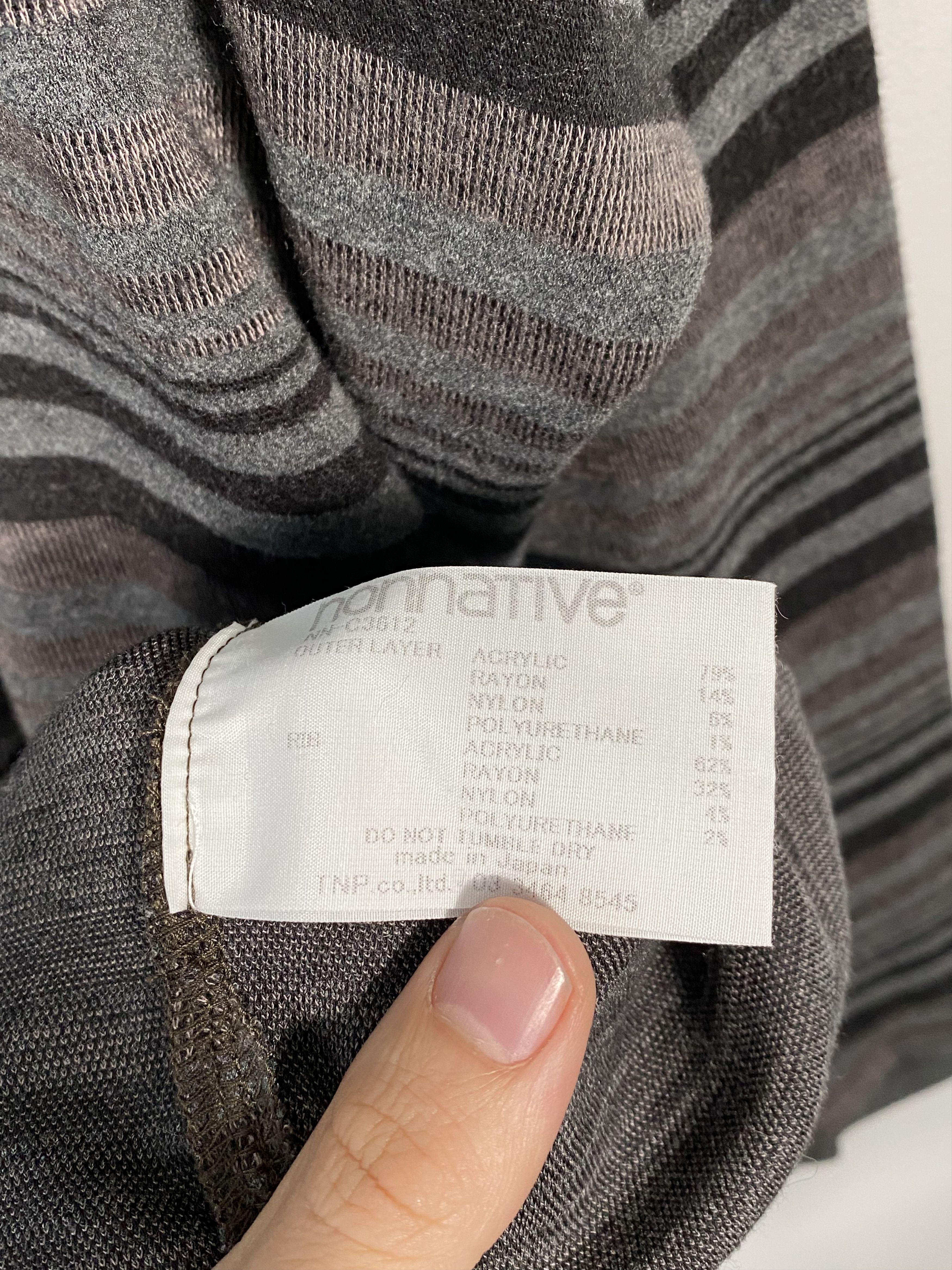 Nonnative Nonnative Striped Jacquard Polo Shirt - Gray Size 3 Size US XL / EU 56 / 4 - 5 Thumbnail