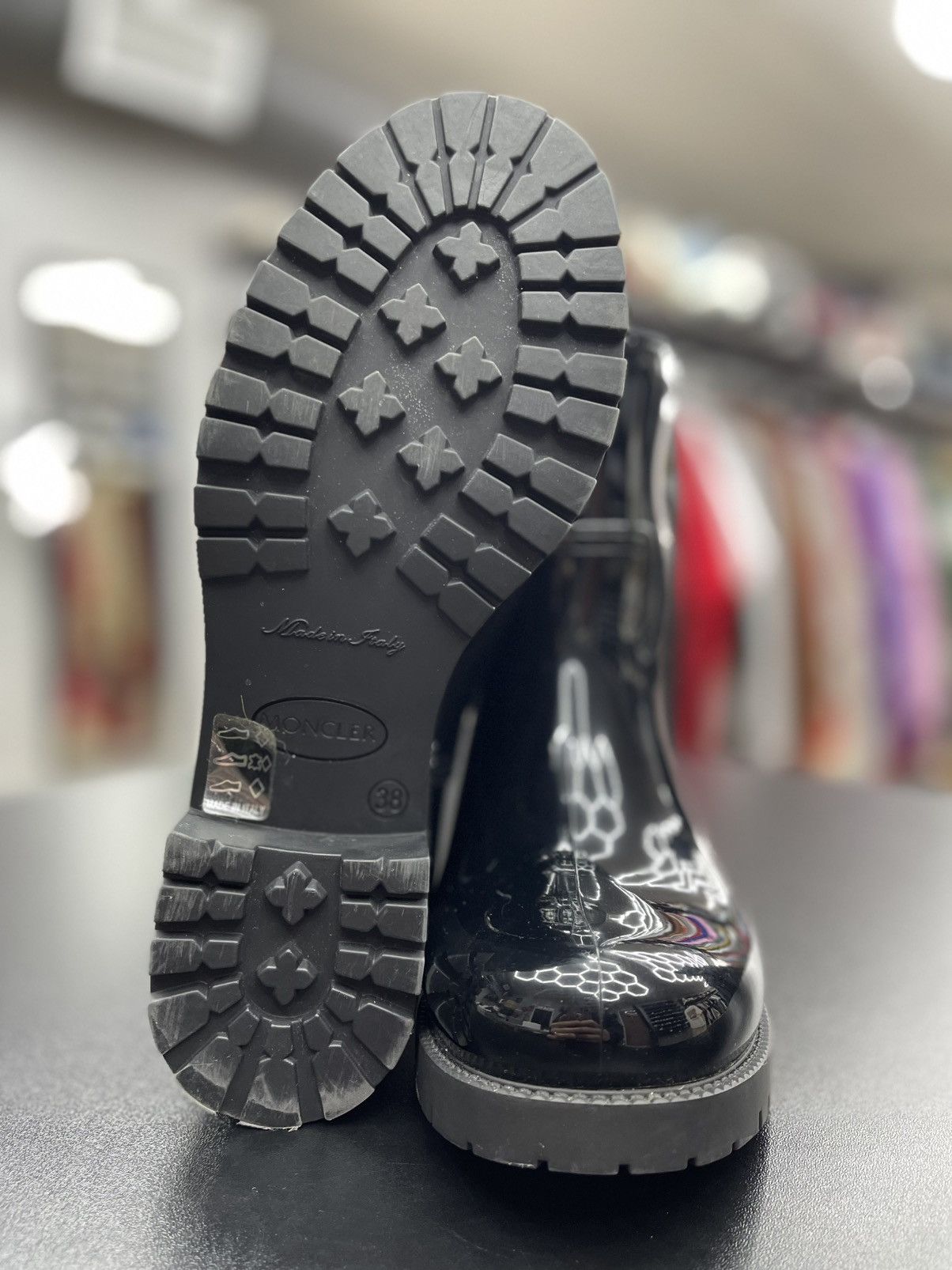 Moncler Size 8US/38EU - MONCLER Ginette Rubber Rain Boots Size US 8 / IT 38 - 8 Thumbnail