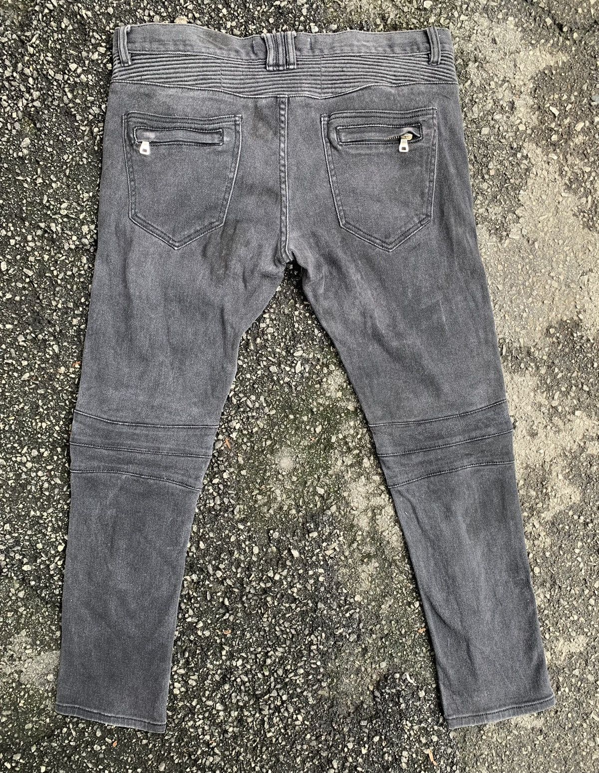 Other Distressed 8IGHTH/DSTRKT Multizipper Biker Streching Denim Size US 37 - 6 Thumbnail