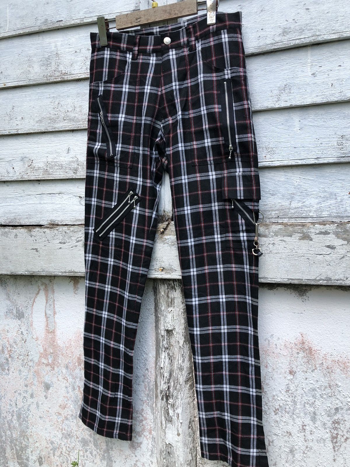 Japanese Brand × Seditionaries IDEA Tokyo Bondage Multi-zipper Checkered Pant Size US 30 / EU 46 - 2 Thumbnail