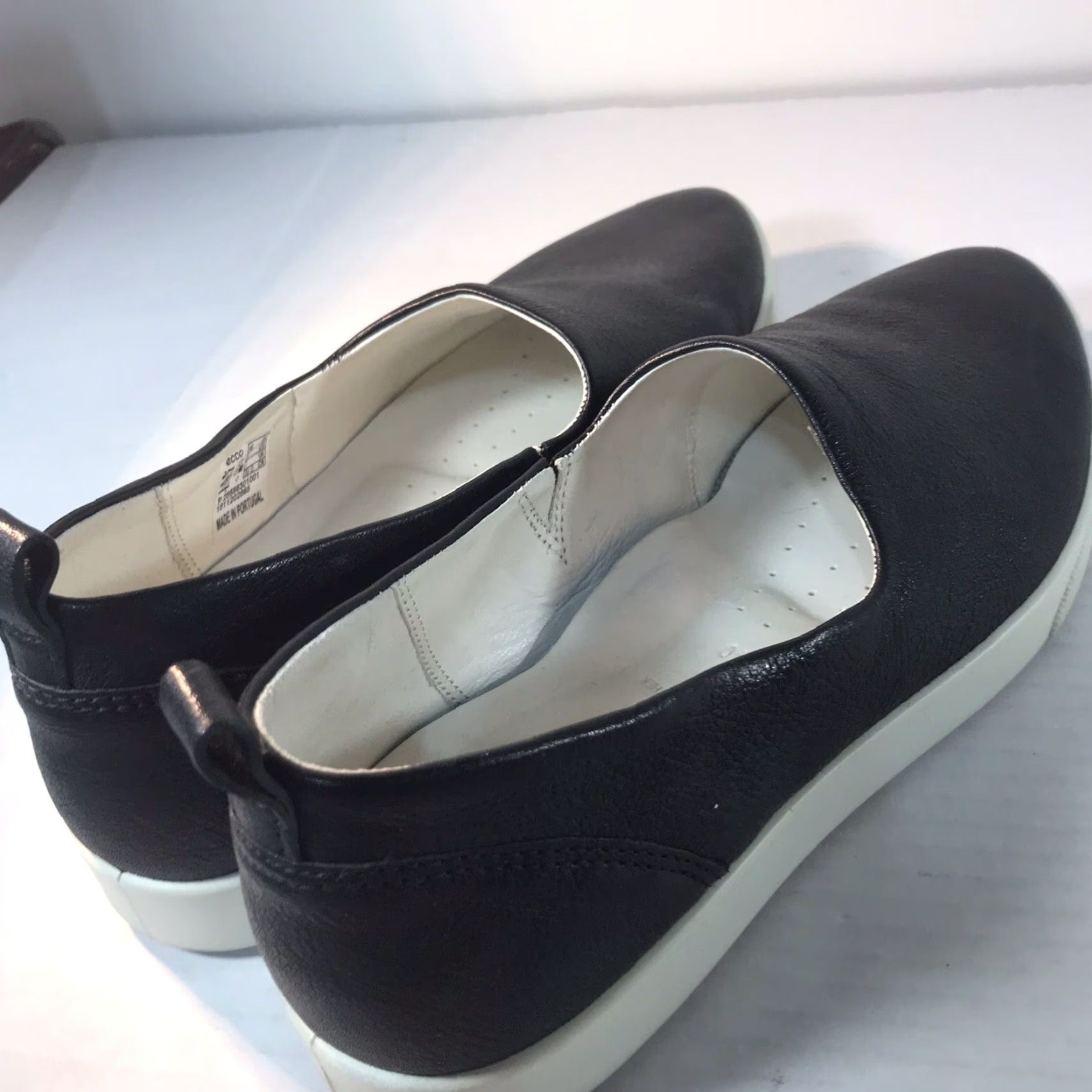 Ecco Ecco Women's Leather Loafers Slip On Flat Size 9 Black Casual Travel Workwear Size US 9 / IT 39 - 5 Thumbnail