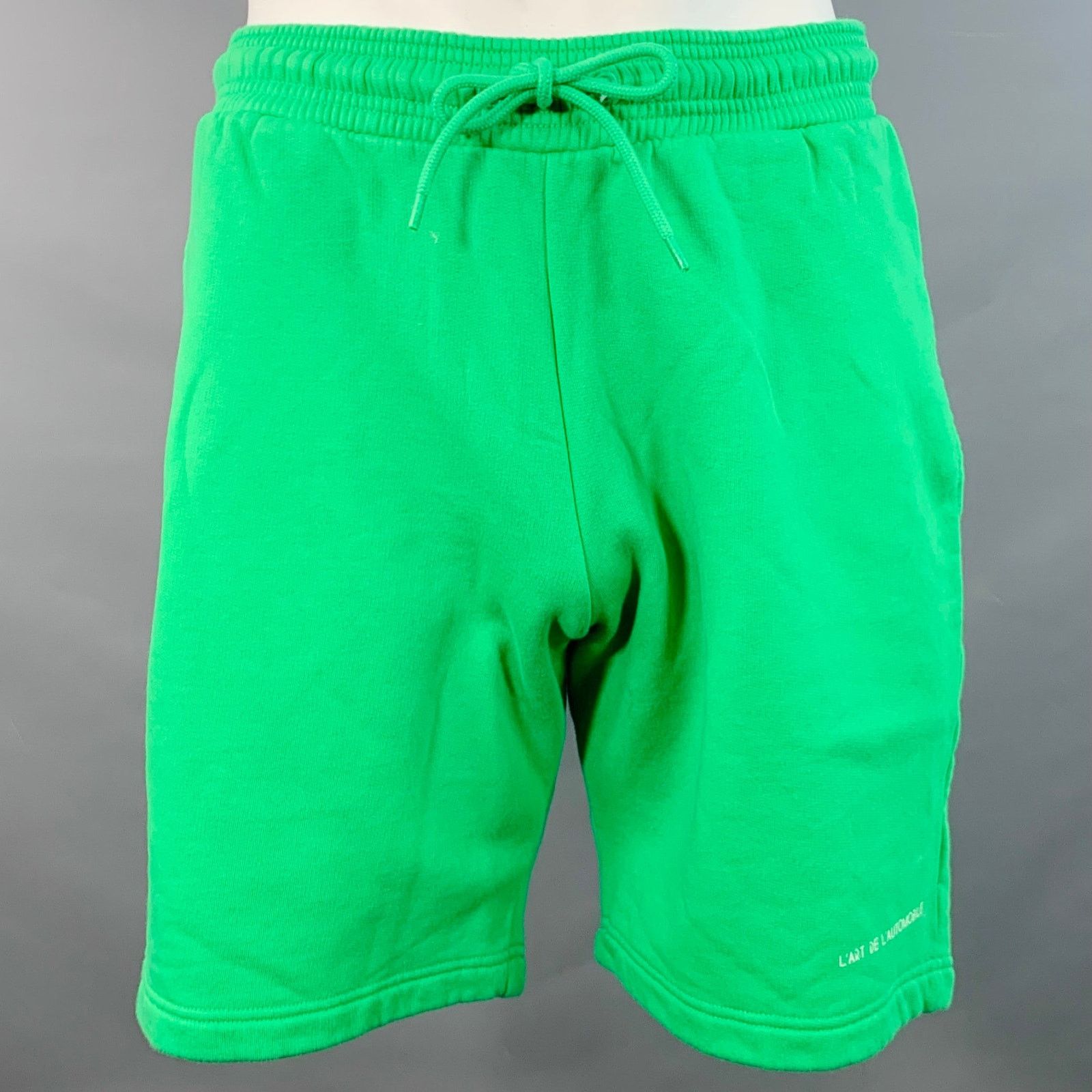 Kar KAR Size L Green Cotton Drawstring Athletic Shorts Size US 34 / EU 50 - 1 Thumbnail