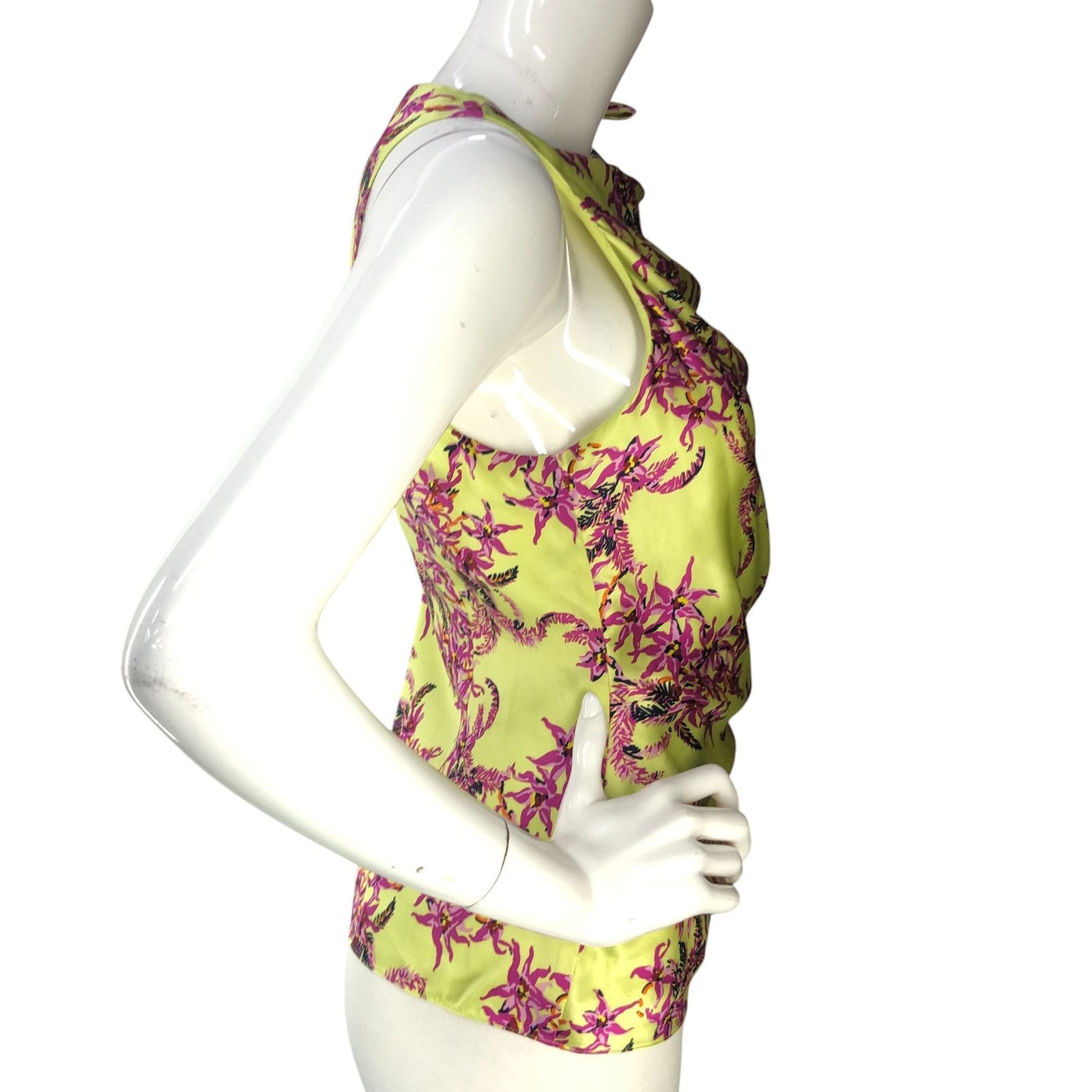 Cinq a Sept Cinq A Sept 5a7 Size S Top Nanon Gathered Sleeveless Orchids Size S / US 4 / IT 40 - 9 Thumbnail