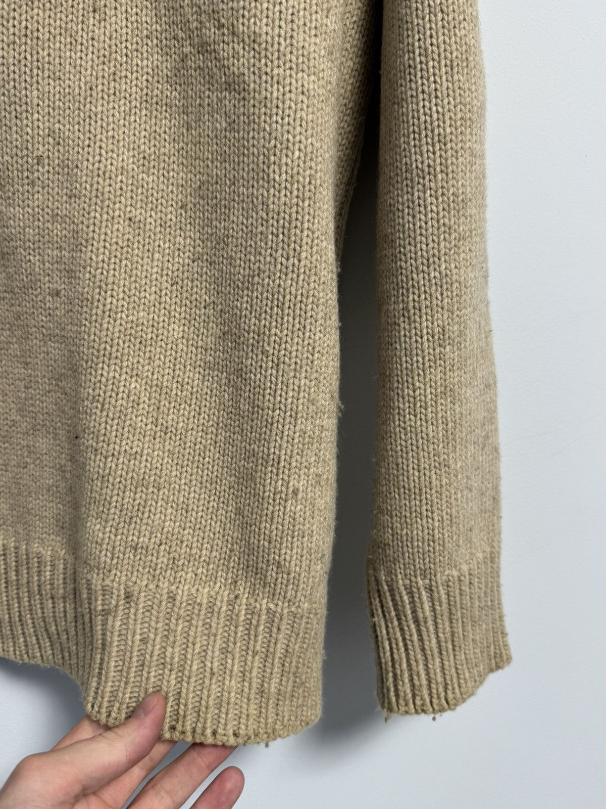 Fred Perry Fred Perry 1/4 Zip Sweater Wool Beige Vintage 90’s Hype Size US XL / EU 56 / 4 - 11 Thumbnail