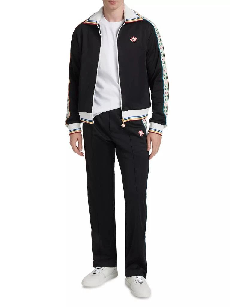 Casablanca os11x0725 Laurel Track Pants in Black Size US 34 / EU 50 - 2 Thumbnail