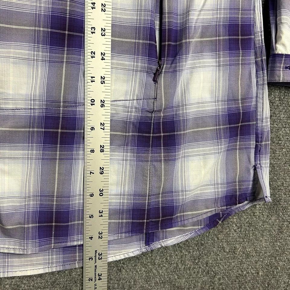 Duluth Trading Company Duluth Trading Top Womens 2XL Plaid Button Up Nylon Mesh Size XXL / US 16-18 / IT 52-54 - 5 Thumbnail