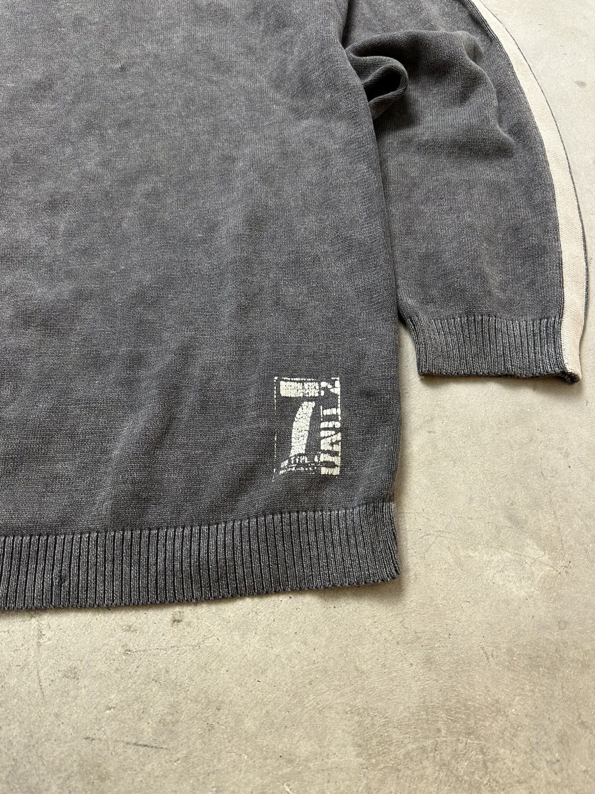 UNIONBAY vintage grey cable knit sweater Unionbay Y2K sweatshirt Size US L / EU 52-54 / 3 - 2 Thumbnail