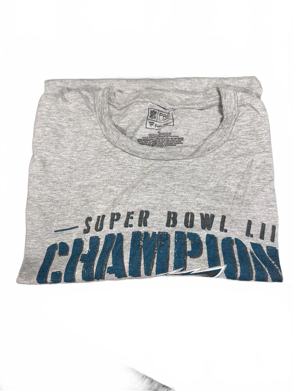 NFL Philadelphia Eagles Super Bowl LII Champions Grey T-Shirt Size US XL / EU 56 / 4 - 6 Thumbnail