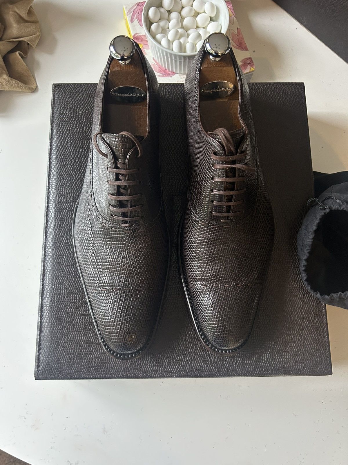 Ermenegildo Zegna Ermenegildo Zegna Goodyear-welted Oxford Size US 8.5 / EU 41-42 - 1 Thumbnail