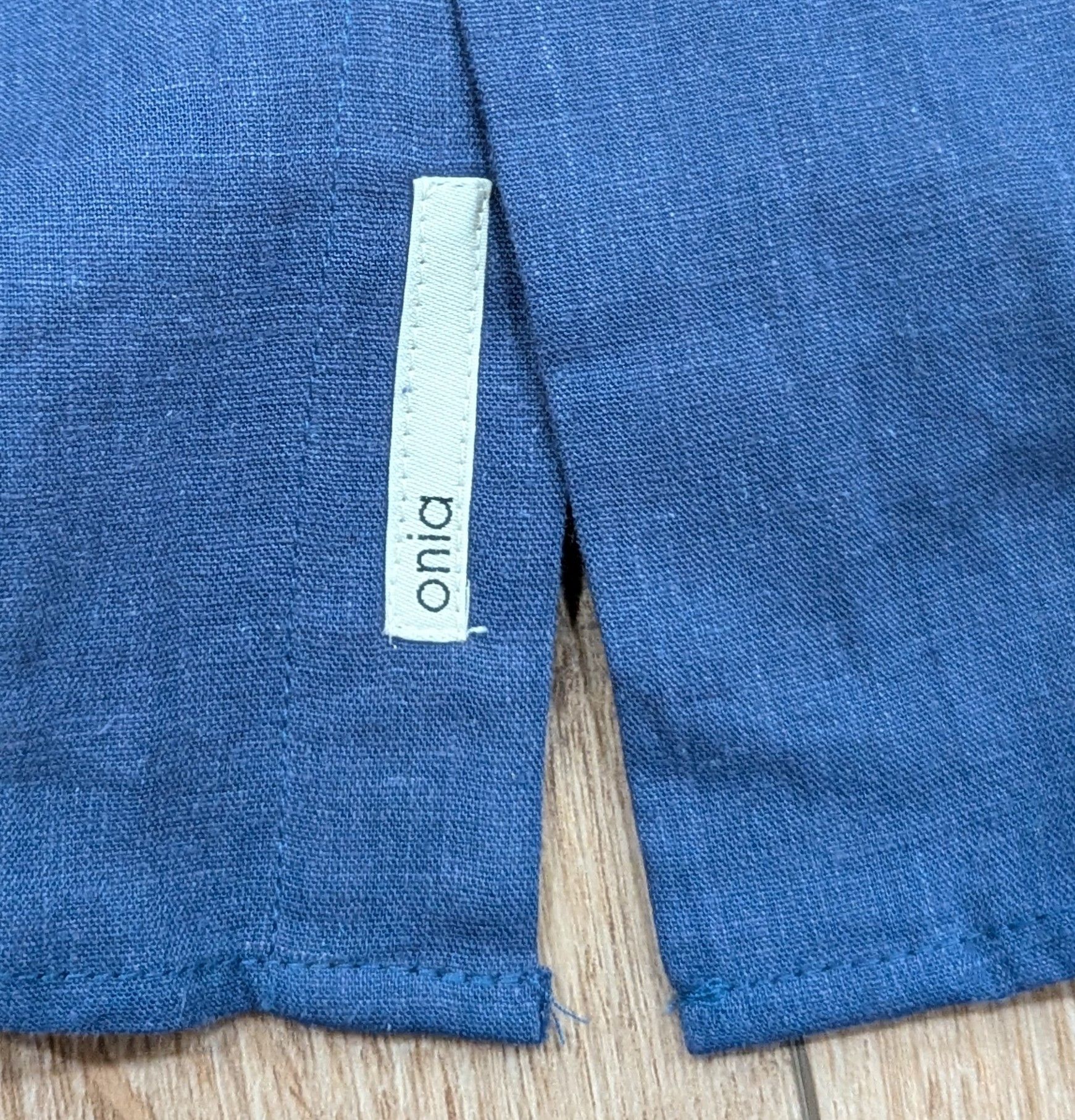 Onia Onia Linen Blend LS Button Up Shirt Blue S Size US S / EU 44-46 / 1 - 3 Thumbnail