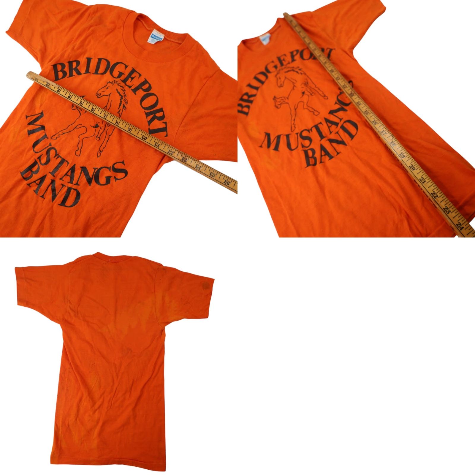 Vintage VINTAGE Bridgeport Mustangs Band Graphic Shirt Size US S / EU 44-46 / 1 - 8 Thumbnail