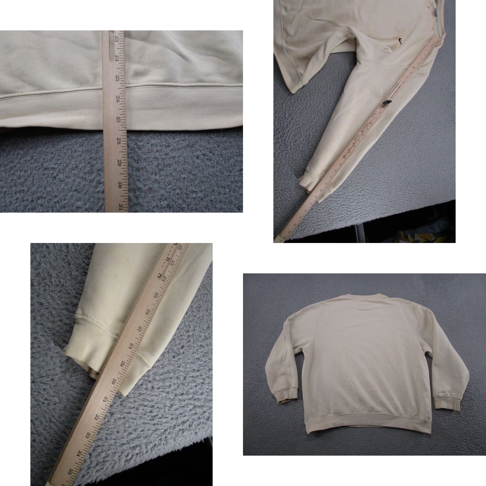 Nike VTG Nike Sweatshirt XL Pullover Crewneck Swoosh Mini 90s Sports Ivory Men Size US XL / EU 56 / 4 - 8 Thumbnail