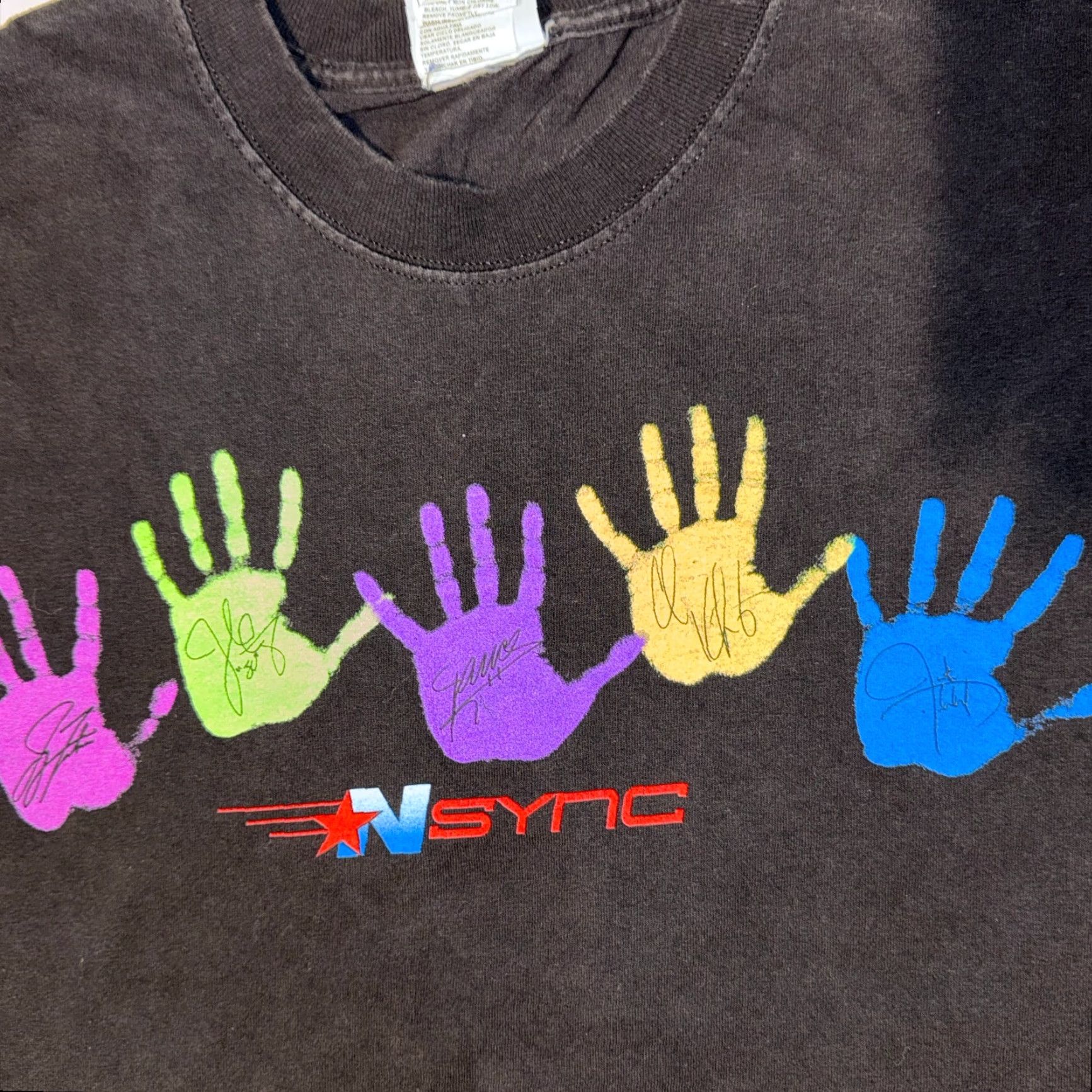 Planet Hollywood VINTAGE NSYNC Planet Hollywood Logo T-Shirt Medium Men Black Short Sleeve Crew Neck 90s Concert Graphic Print Size US M / EU 48-50 / 2 - 2 Thumbnail