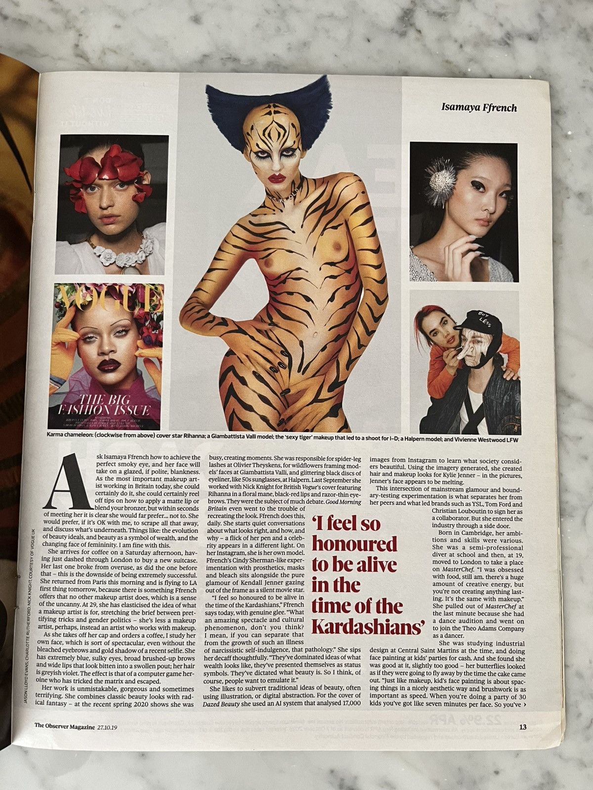 Other THE OBSERVER MAGAZINE 2020 starring ISAMAYA FFRENCH Size ONE SIZE - 4 Thumbnail