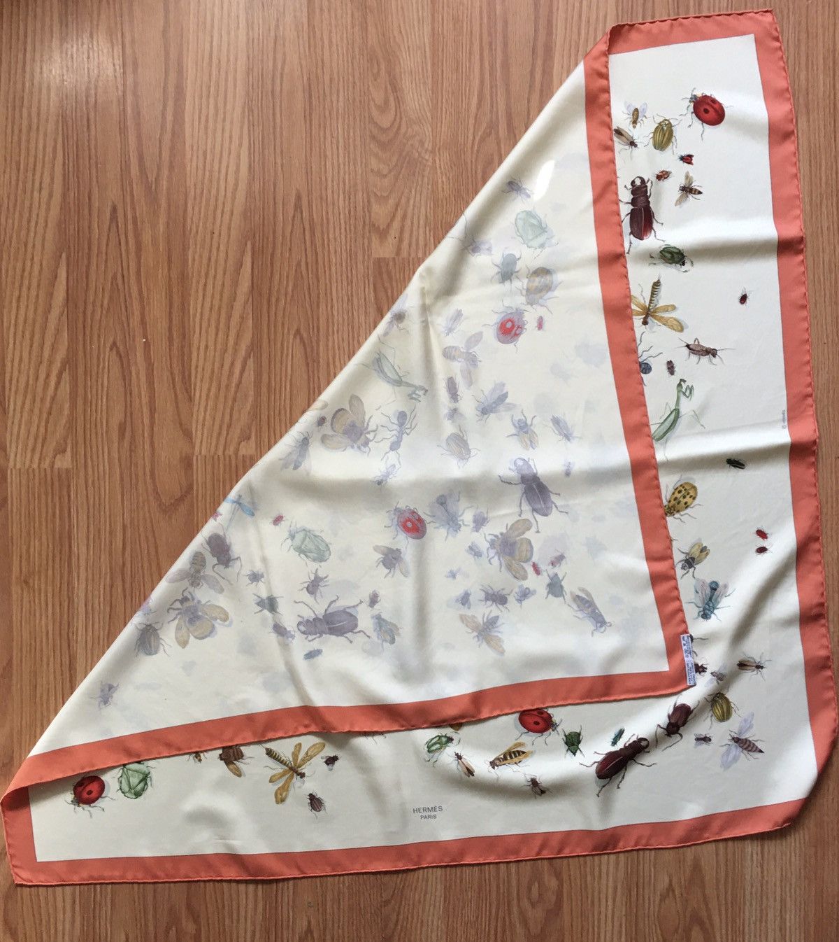 Hermes LES INSECTES HERMES by Hugo Grygkar Vintage Silk Scarf Size ONE SIZE - 14 Thumbnail