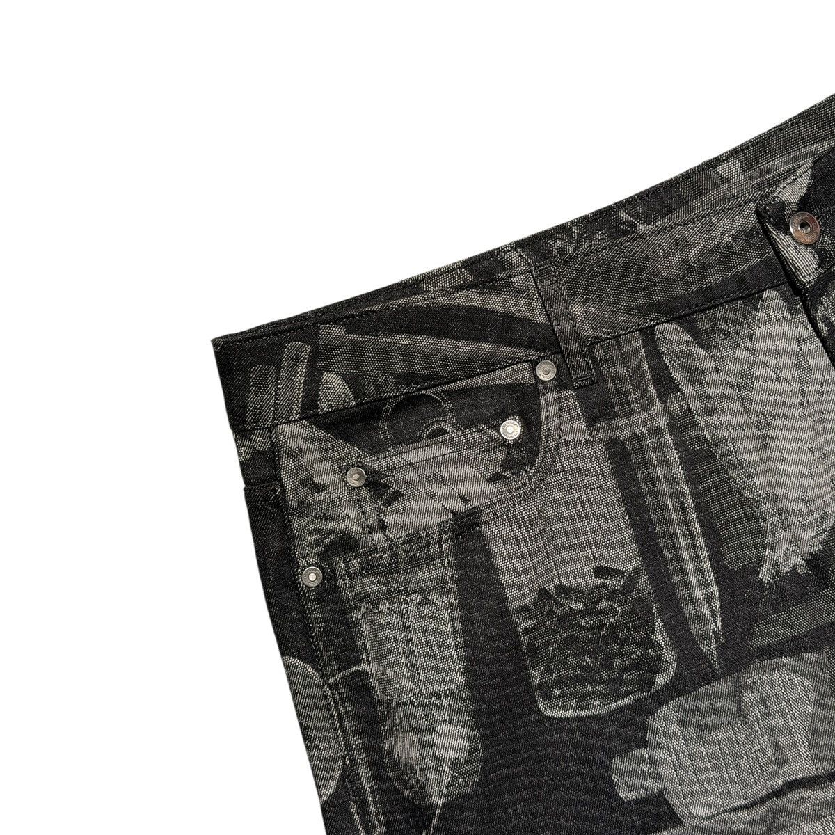 Off-White $770 Xray jacquard denim jorts Size US 38 / EU 54 - 2 Thumbnail