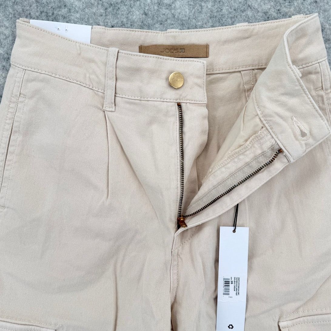 Joe's NWT Joe's The Precious Double Cream Pleated Cargo Pants Size 26" / US 2 / IT 38 - 2 Thumbnail