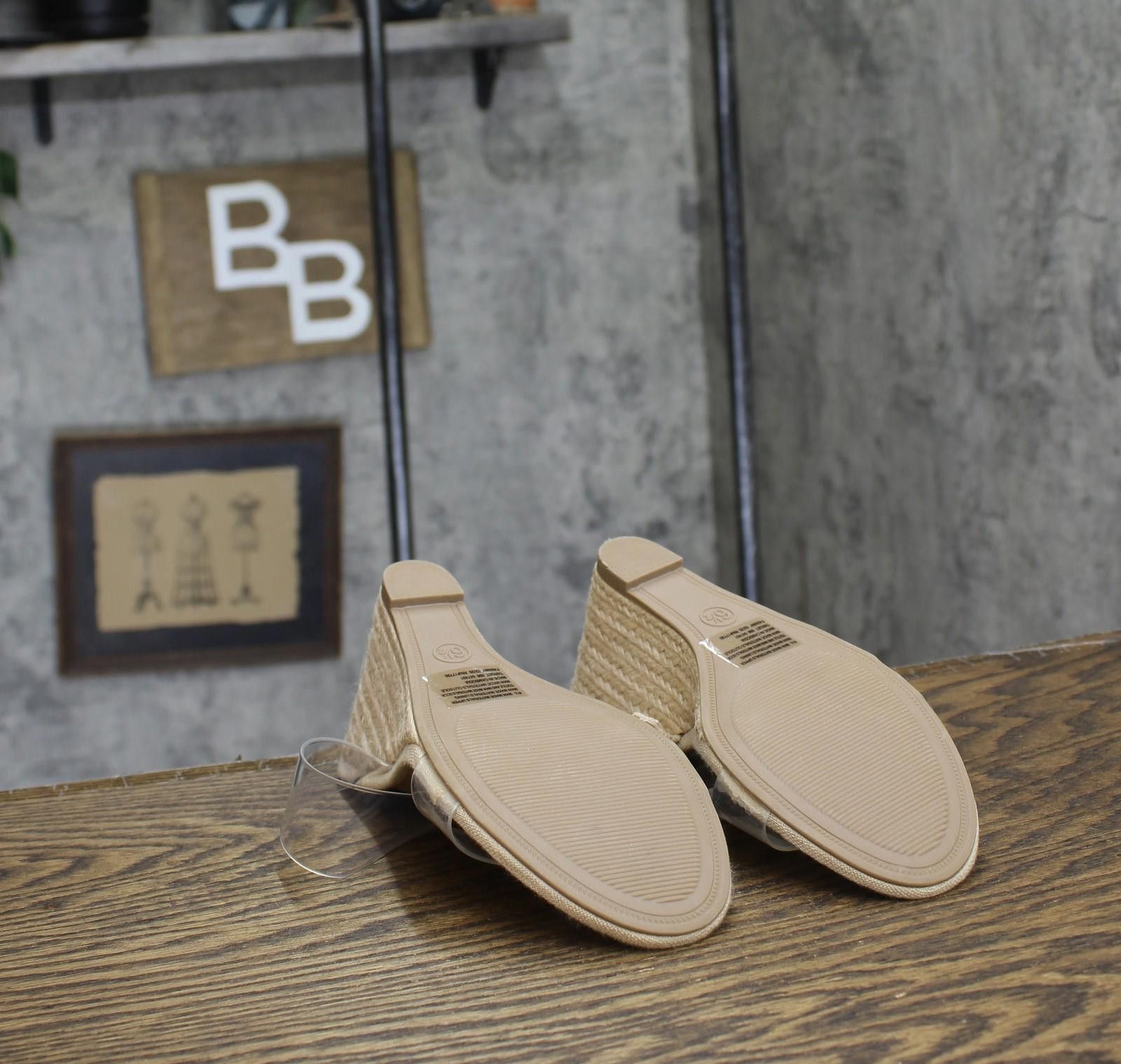 Designer A New Day Band Open Toe Wedge Heels 93320229 Tan Brown 6.5m Size US 6.5 / IT 36.5 - 5 Thumbnail